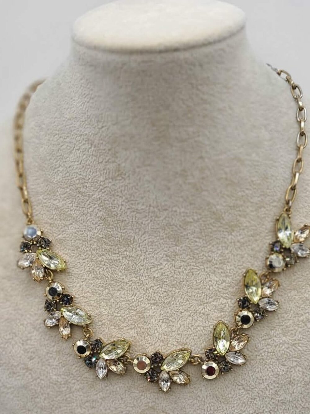 J Crew Clear Crystal Necklace